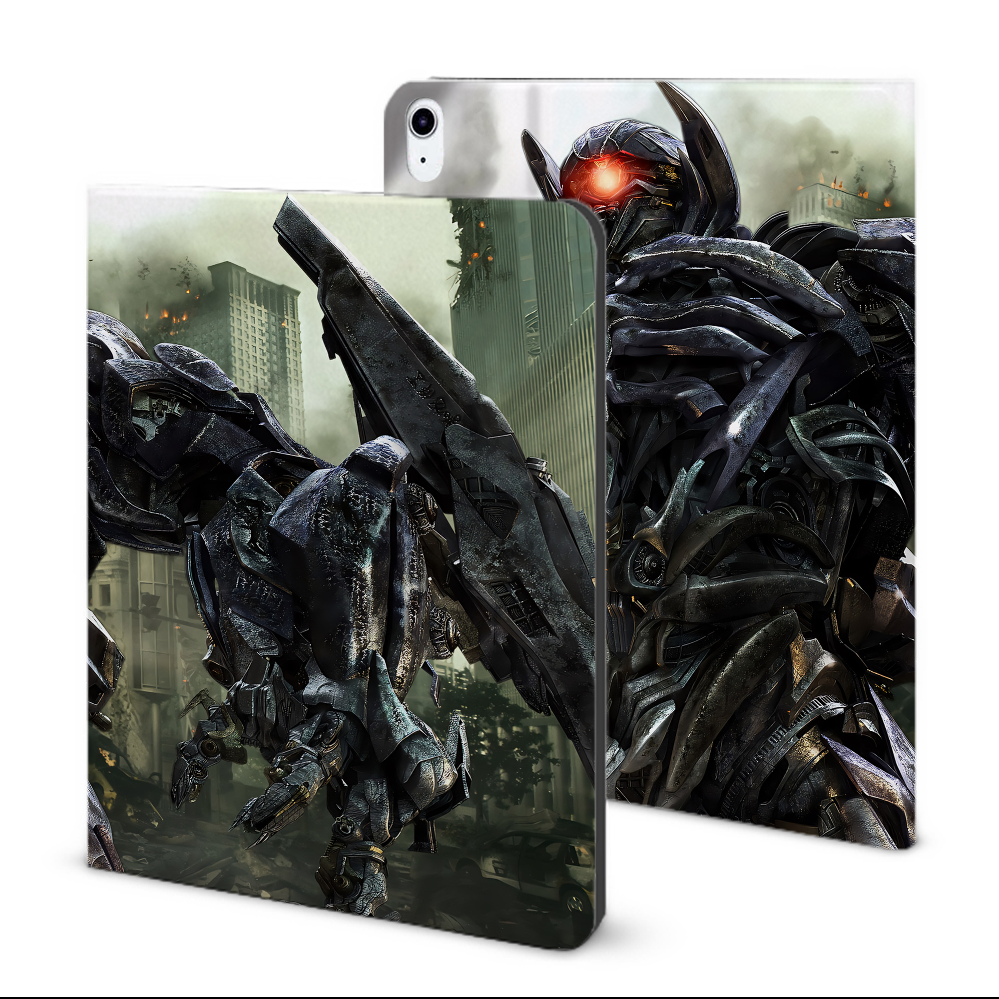 （画像用） Transformers トランスフォーマー IPad ケース ブック型 PUレザー TPU 耐衝撃 軽量 薄型 ペン収納なし 全面保護 IPad 各モデル対応